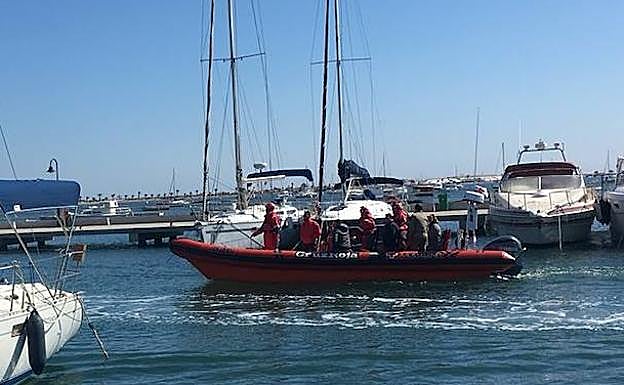 La embarcación LS-Selene, presentada este jueves en San Pedro. 