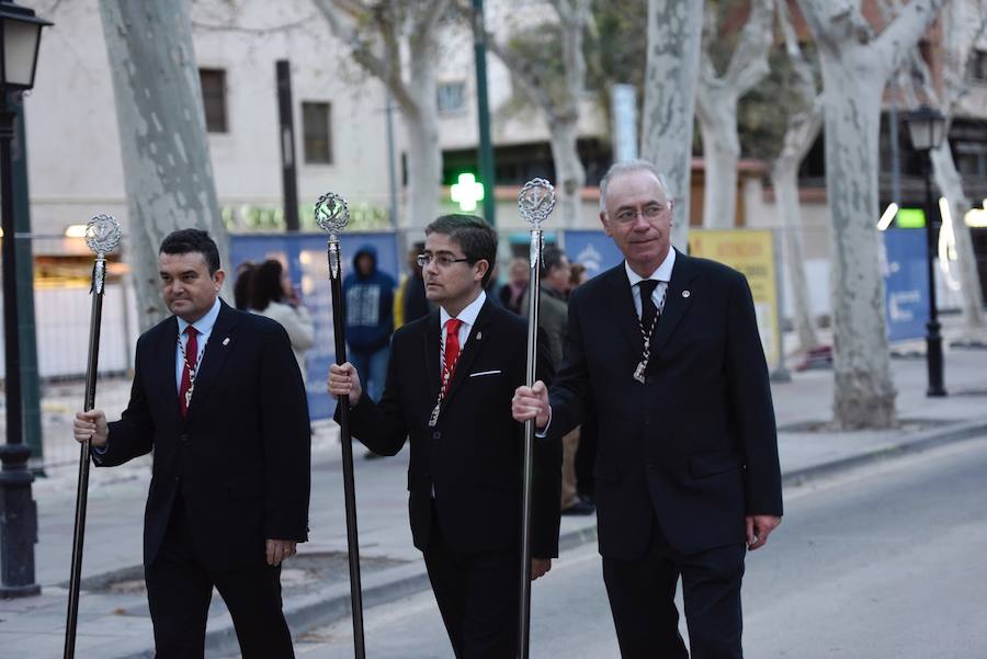La agrupación incorporó este año un nuevo manto de la Virgen