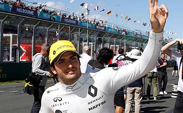 Carlos Sainz, en el Circuito de Australia.