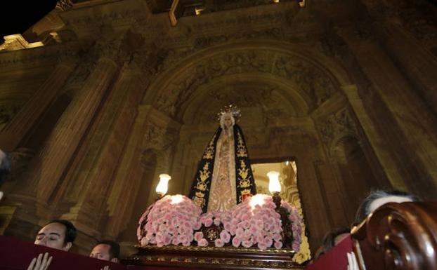Procesión de la Santísima Virgen de la Soledad. 