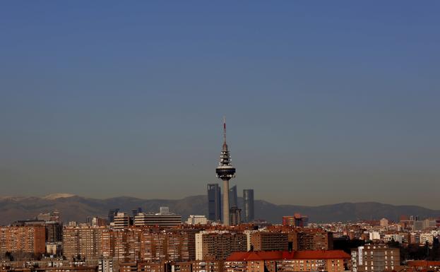 Campana de polución sobre Madrid.