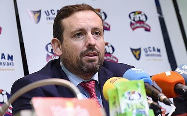 Alejandro Gómez, presidente del UCAM CB, en una foto de archivo. 