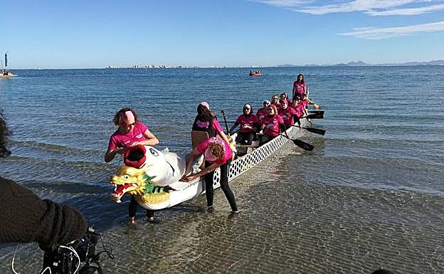 Momento del desembarco de La Sardina.