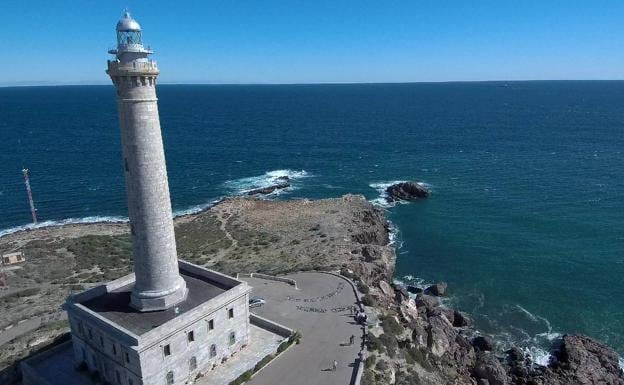 Vista de dron de la costa de Cabo de Palos.