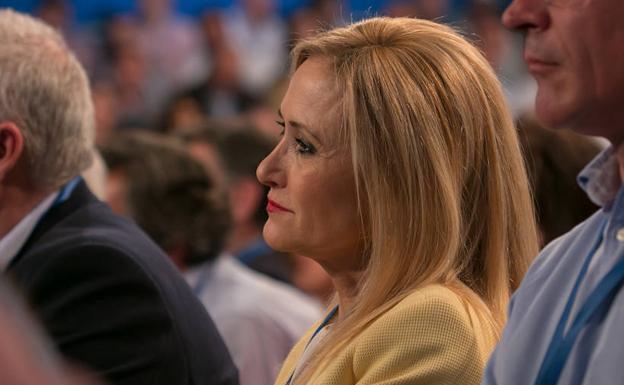 Cristina Cifuentes en la Convención Nacional del PP en Sevilla.