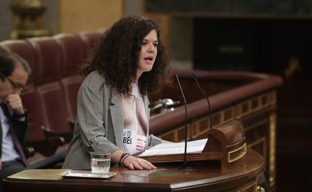 La portavoz de Igualdad del grupo de Unidos Podemos Sofía Fernández. 