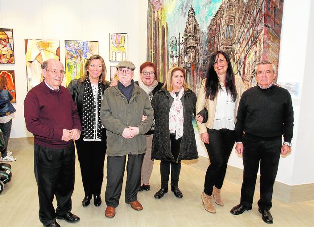 Asensio García, Paca Calvo, José Betanzos, Juani Navarro, Ángeles Ros, Cristina Lloret y Benito Hervás.