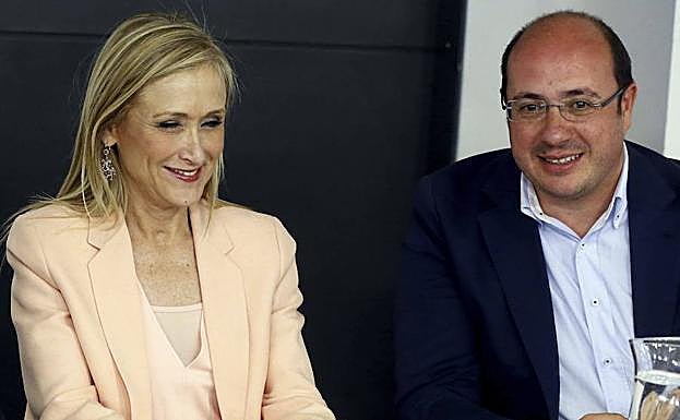 Cristina Cifuentes y Pedro Antonio Sánchez, en una imagen de archivo.