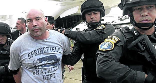 Joseph Hunter, lugarteniente y sicario de Paul Le Roux, detenido en Filipinas en 2013.
