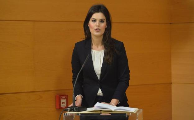 Miriam Guardiola durante su toma de posesión