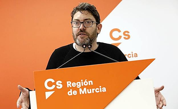 Miguel Sánchez, portavoz de Ciudadanos en la Región de Murcia, en una fotografía de archivo.