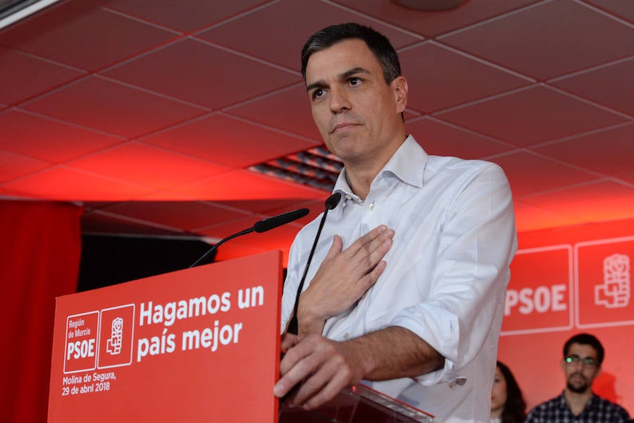 El secretario general del PSOE afirma que «El Tajo-Segura seguirá teniendo su papel mientras haya agua disponible»