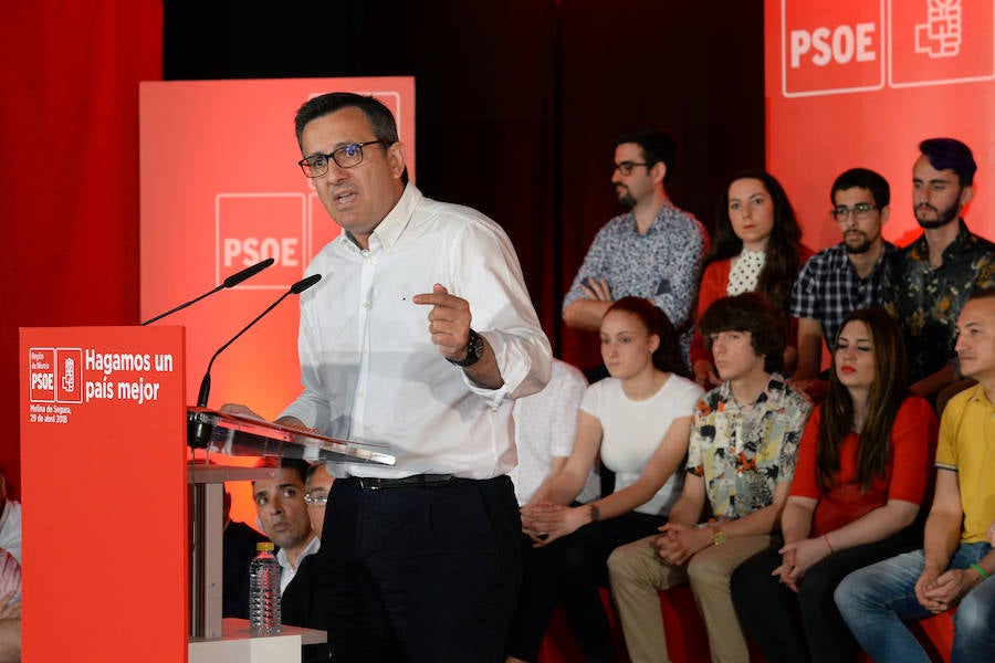 El secretario general del PSOE afirma que «El Tajo-Segura seguirá teniendo su papel mientras haya agua disponible»