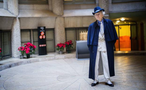 Tom Wolfe, durante su visita a Barcelona.