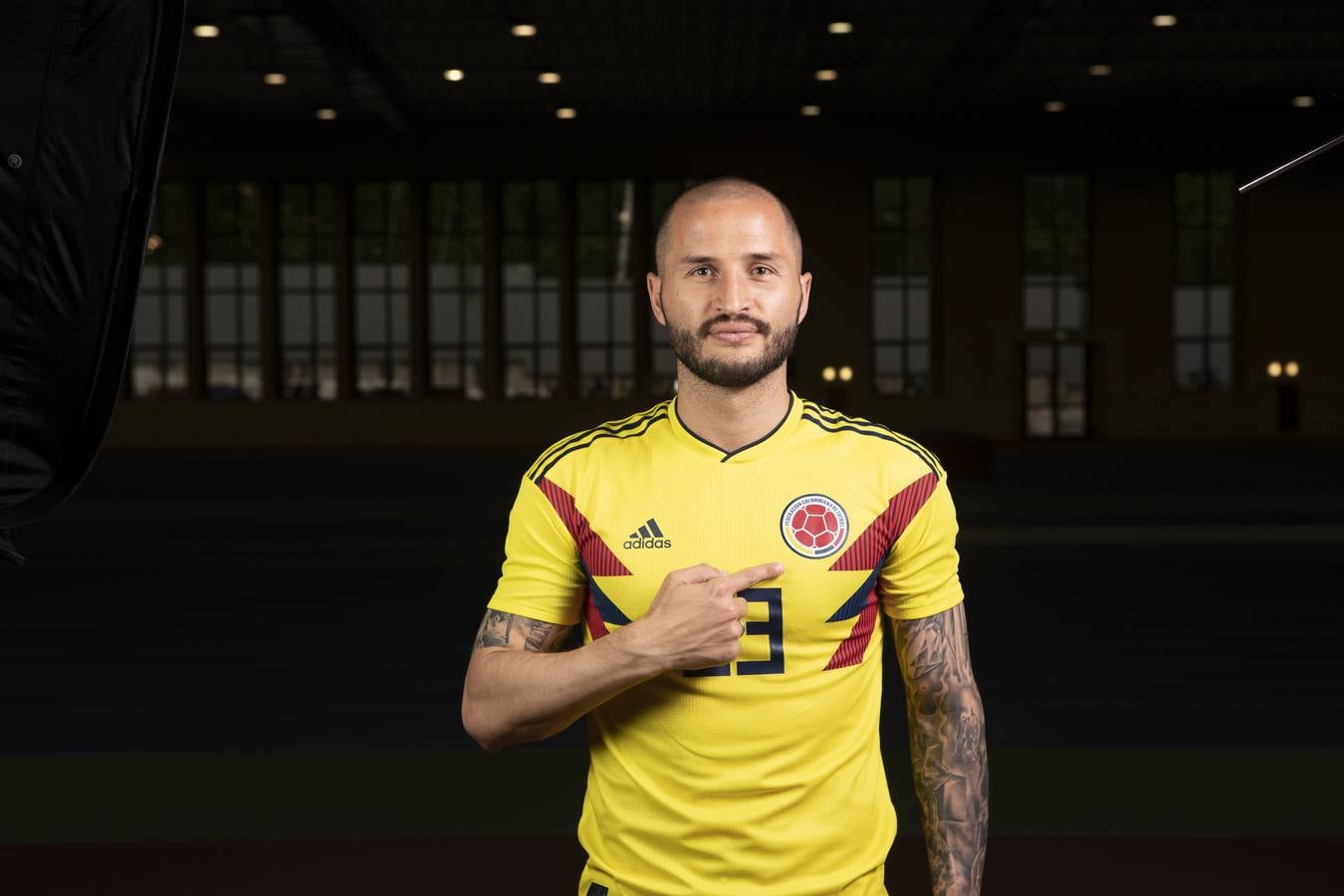 El defensa Fedor Kudryashov, con la camiseta de Colombia.