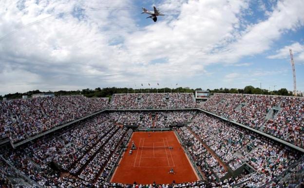 La pista central de Roland Garros. 
