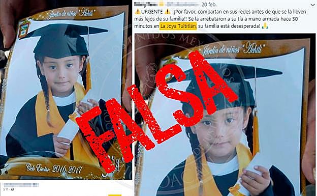 La alerta de la niña secuestrada que circula por España que no te debes creer