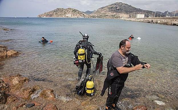 Varios voluntarios de la asociación Hippocampus en una imagen de archivo.