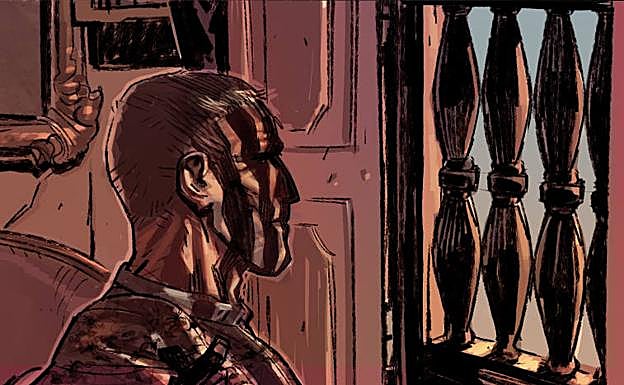 Un joven Blas de Lezo observa desde su ventana. 