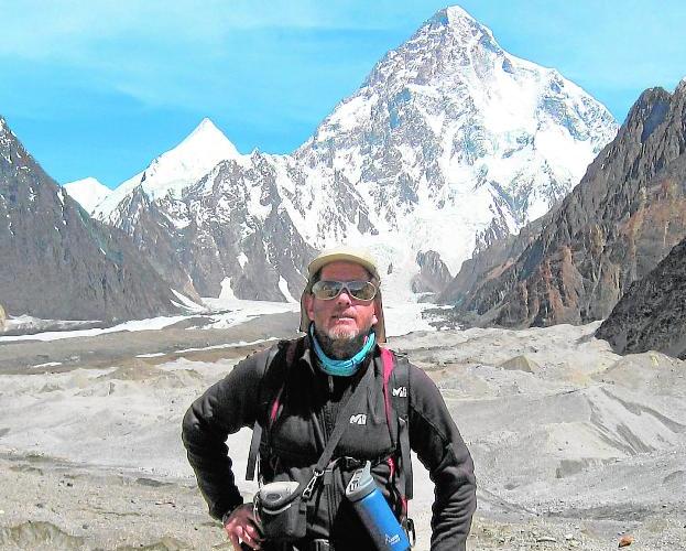 Carlos Garranzo, en 2013, en su asalto a la cumbre del Gasherbrum II, uno de los catorce ochomiles del planeta.