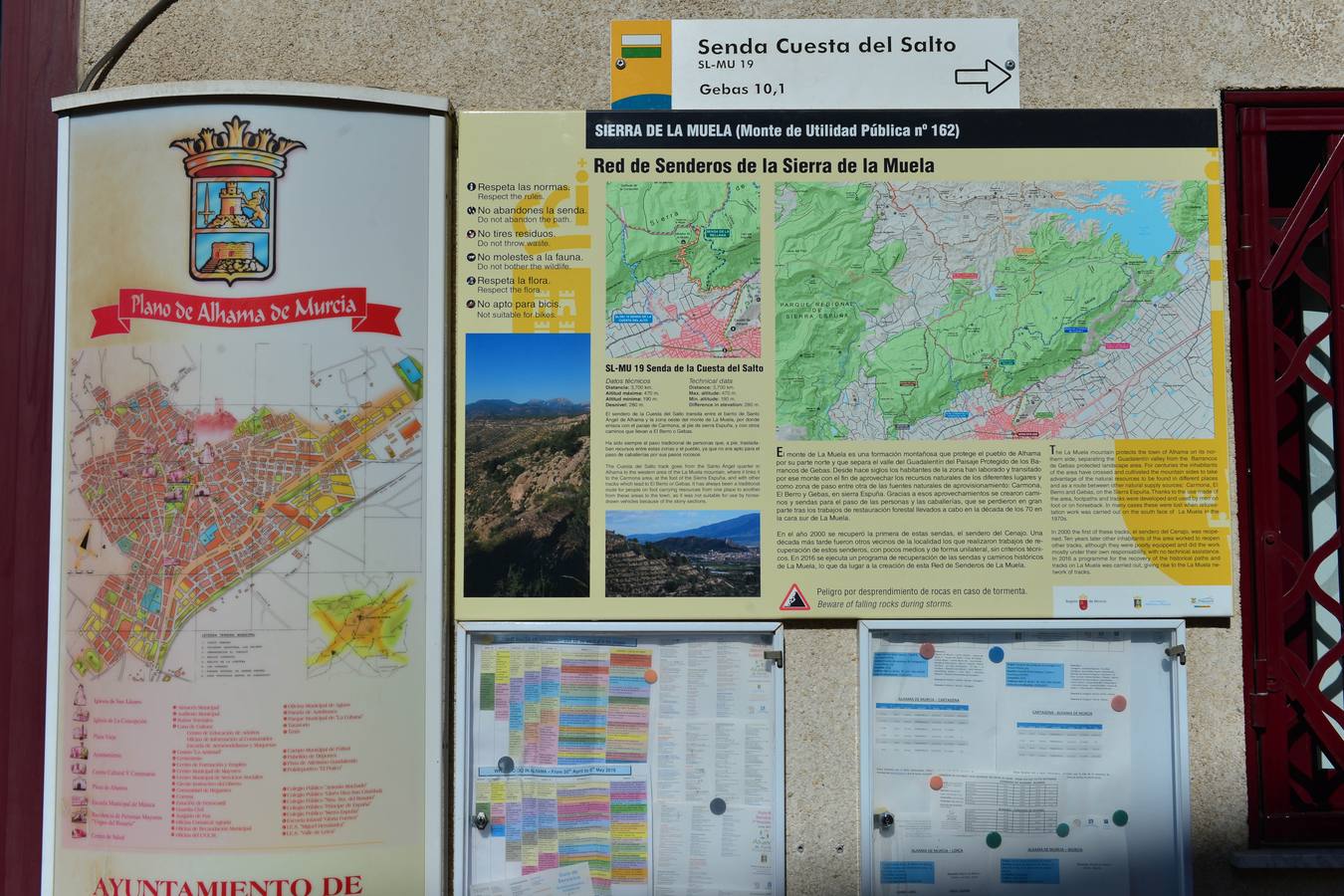 El Ayuntamiento de Alhama restaura la Red de Senderos de la sierra, un patrimonio común que estaba perdido