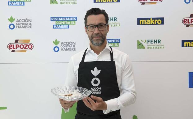 El chef Quique Dacosta, padrino de 'Restaurantes contra el hambre'.