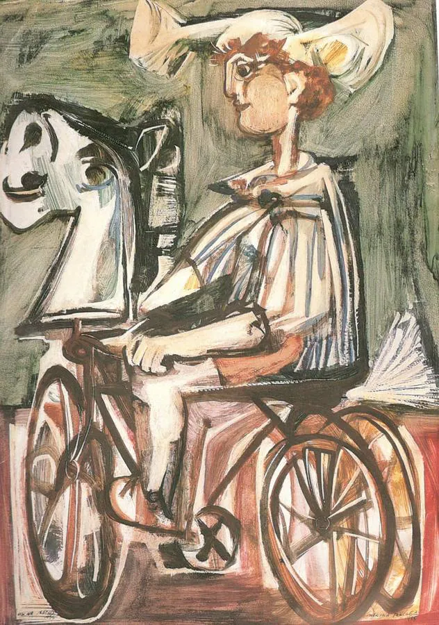 ‘El triciclo’, obra del año 1955.