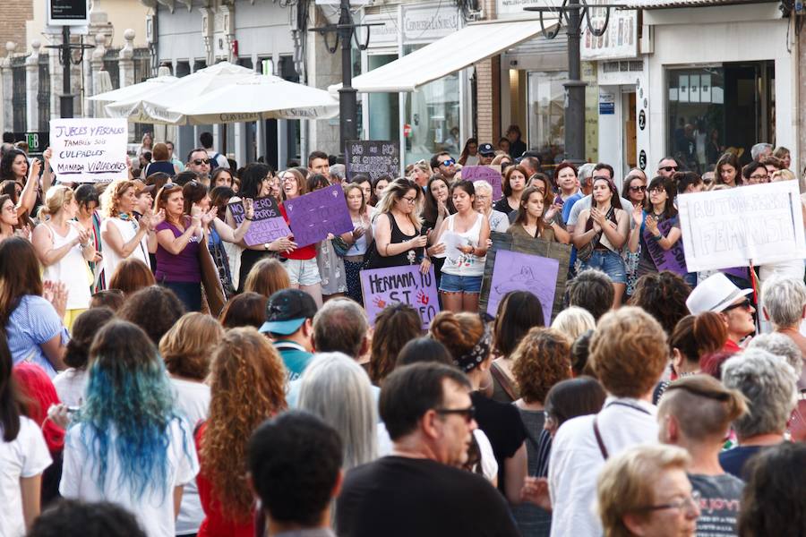Concentración en la Plaza del ICUE de Cartagena.