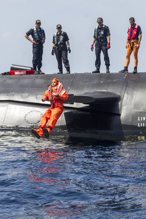 Penúltima jornada del ejercicio de salvamento de submarinos 'Cartago-18', que realiza la Armada en aguas cercanas a Cartagena desde el pasado 18 de junio.
