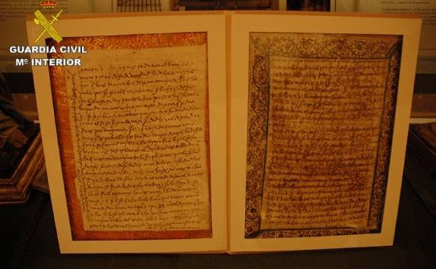 La Guardia Civil recupera dos cartas manuscritas autógrafas de Santa Teresa de Jesús