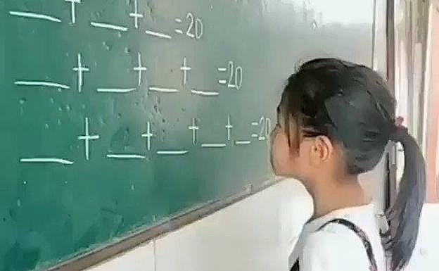 Internet se rinde ante la lógica y creatividad de una niña frente a las matemáticas