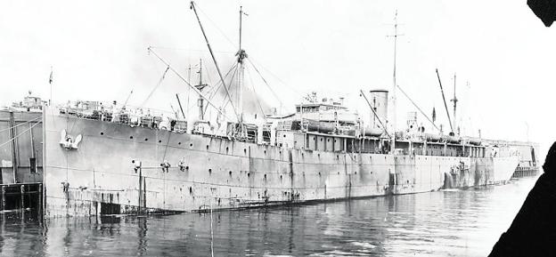 Foto del mercante americano, con su antigua denominación 'Atlantic'. 