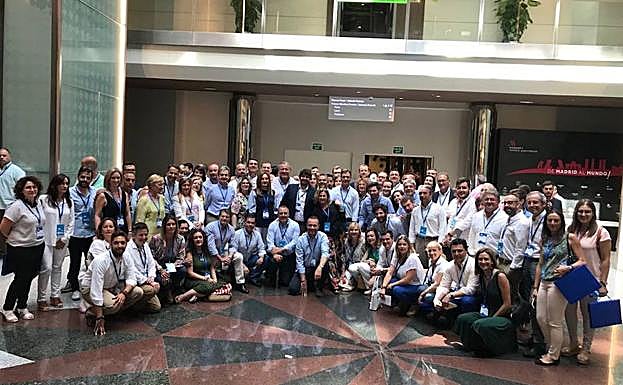 Imagen de la delegación murciana reunida en el congreso.