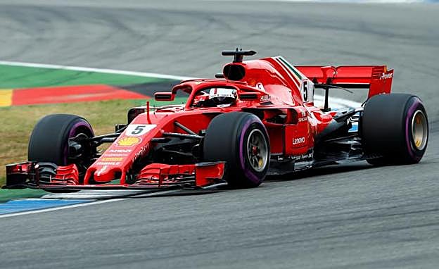 Sebastian Vettel, en la clasificación. 