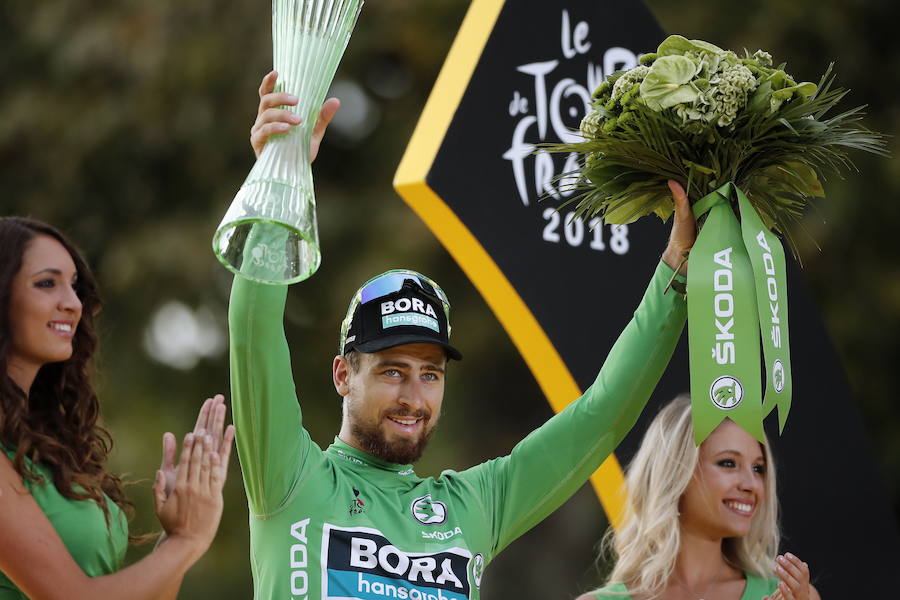 El eslovaco Peter Sagan, ganador de la clasificación por puntos. 