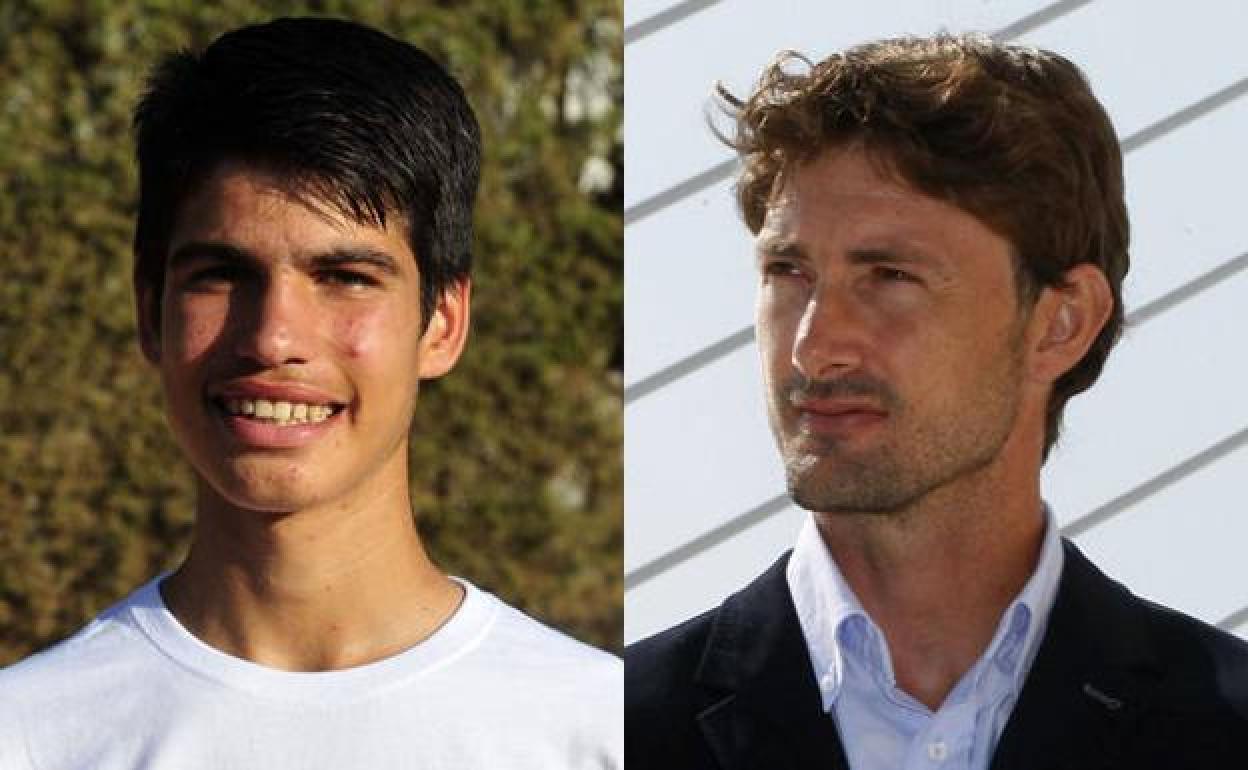 Carlos Alcaraz y Juan Carlos Ferrero.