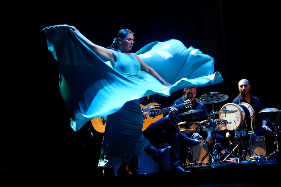 La bailaora ofrece una actuación en el Auditorio Parque Almansa tras recibir el premio del 49 Festival Internacional de Teatro, Música y Danza de San Javier.