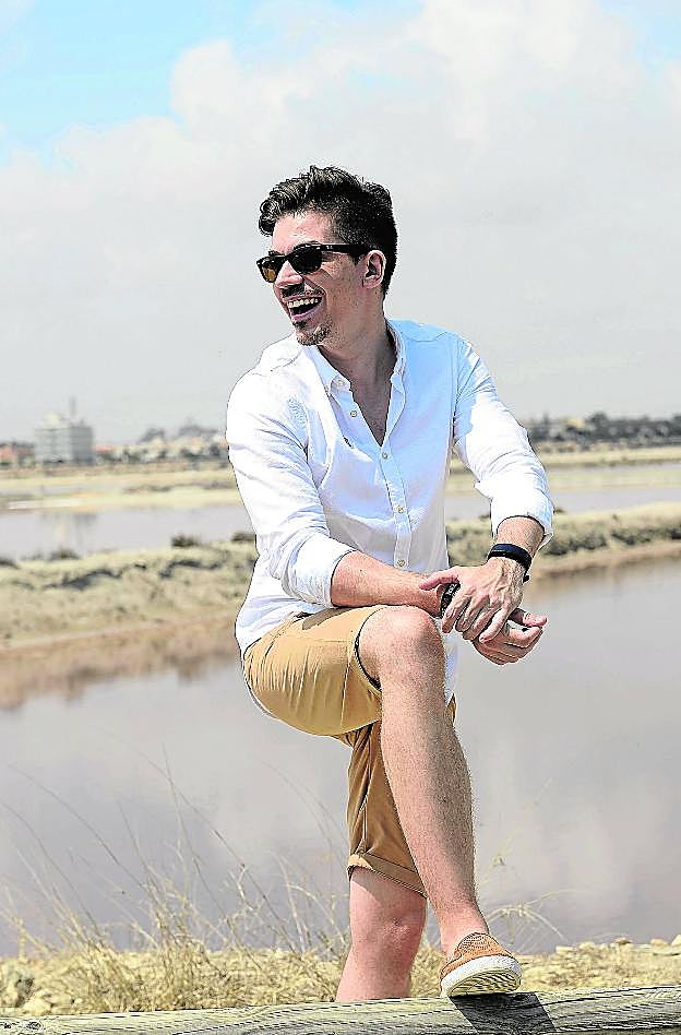 José Luis Ros, en el Parque de las Salinas de San Pedro. 