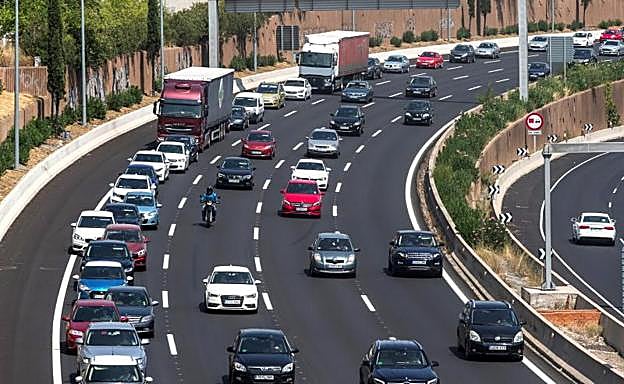 Tráfico en la M-40.