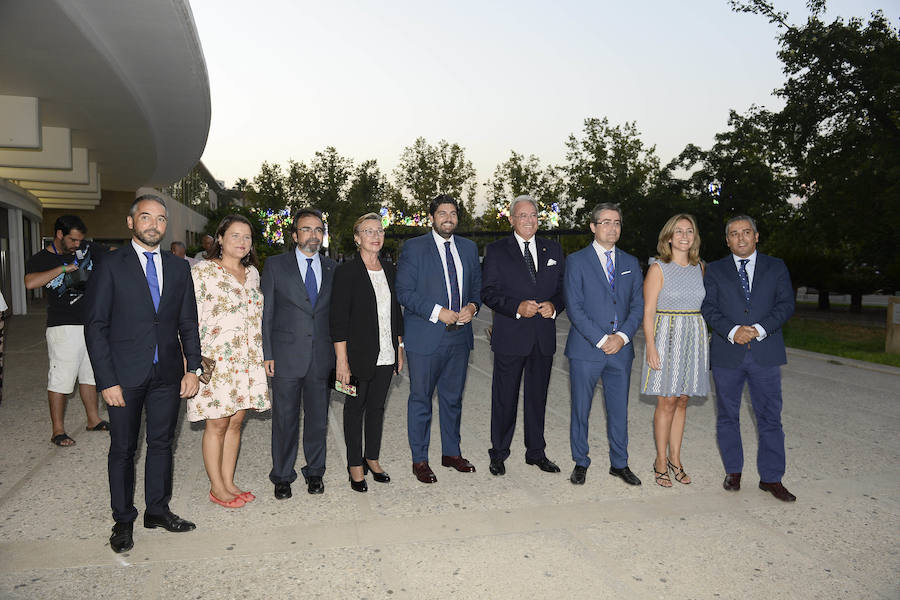 El diestro de Cehegín, que el próximo martes está anunciado en el coso de La Condomina en sus 25 años de alternativa, fue el pregonero taurino de la Feria 2018 en un acto en el Auditorio