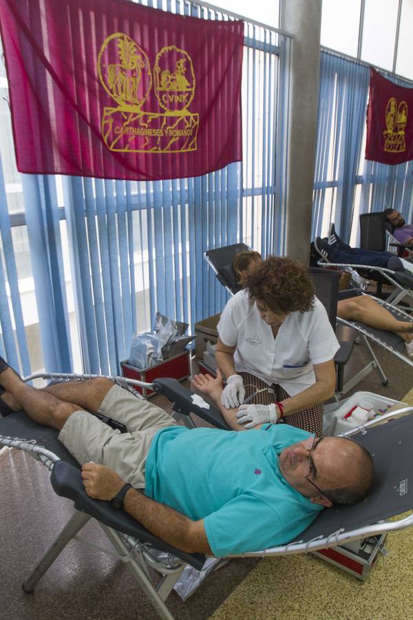 Tropas y legiones de las fiestas de Cartagineses y Romanos participan en la iniciativa de donación de sangre y médula ósea XII Batalla