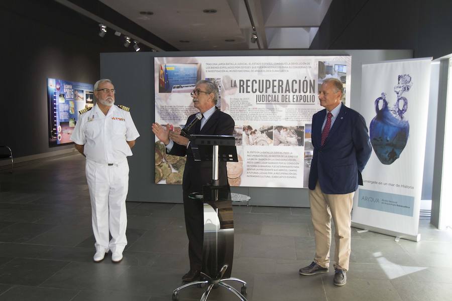 Tras laexposición de las monedas, el museo acoge por primera vez una treintena de piezas del pecio, recuperadas y restauradas, que se podrán visitar hasta el 13 de enero