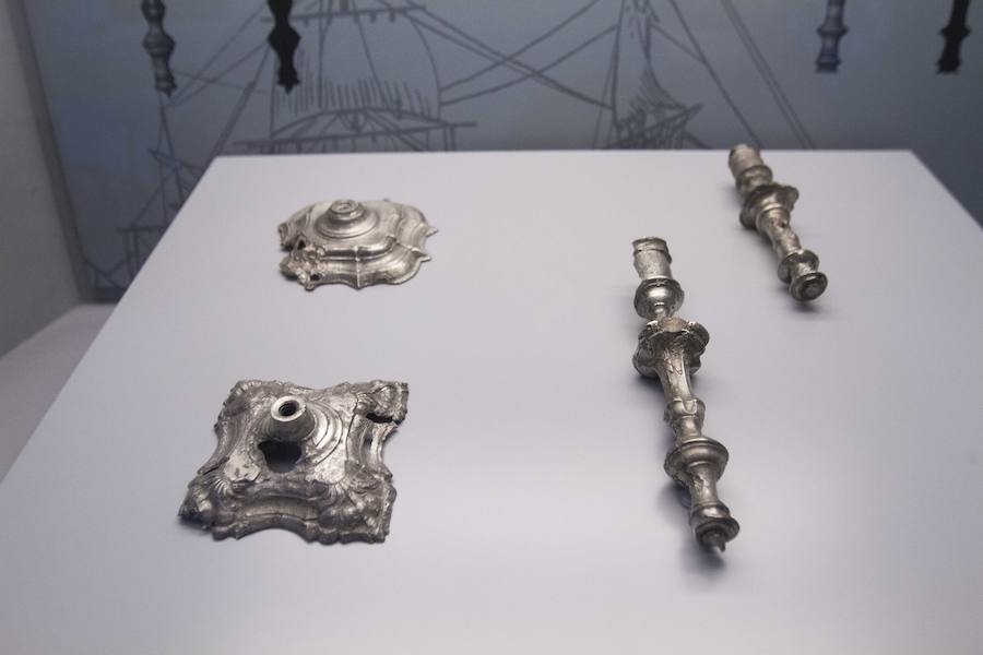 Tras laexposición de las monedas, el museo acoge por primera vez una treintena de piezas del pecio, recuperadas y restauradas, que se podrán visitar hasta el 13 de enero