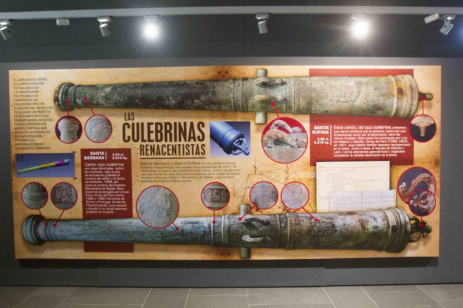 Tras laexposición de las monedas, el museo acoge por primera vez una treintena de piezas del pecio, recuperadas y restauradas, que se podrán visitar hasta el 13 de enero