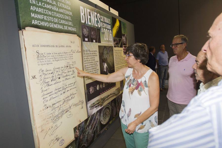 Tras laexposición de las monedas, el museo acoge por primera vez una treintena de piezas del pecio, recuperadas y restauradas, que se podrán visitar hasta el 13 de enero