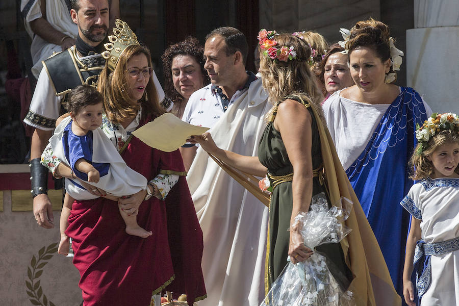 Cerca de sesenta familias pertenecientes a legiones romanas y tropas carthaginesas participaron en la ceremonia