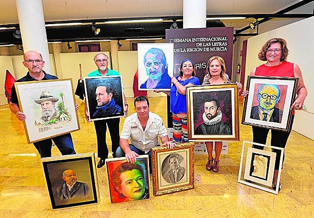 Retratos de autores locales