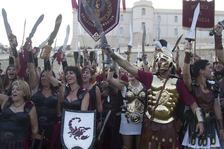 La representación volvió a ser uno de los puntos álgidos de las fiestas de Carthagineses y Romanos