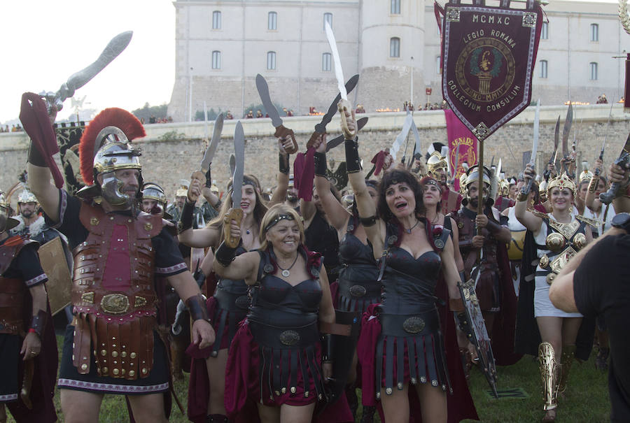 La representación volvió a ser uno de los puntos álgidos de las fiestas de Carthagineses y Romanos