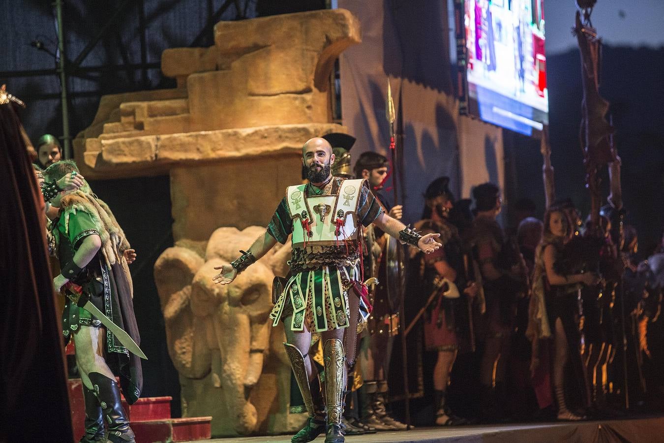 La representación de la alianza carthaginesa contra Roma mete a Cartagena en sus días más intensos de fiestas